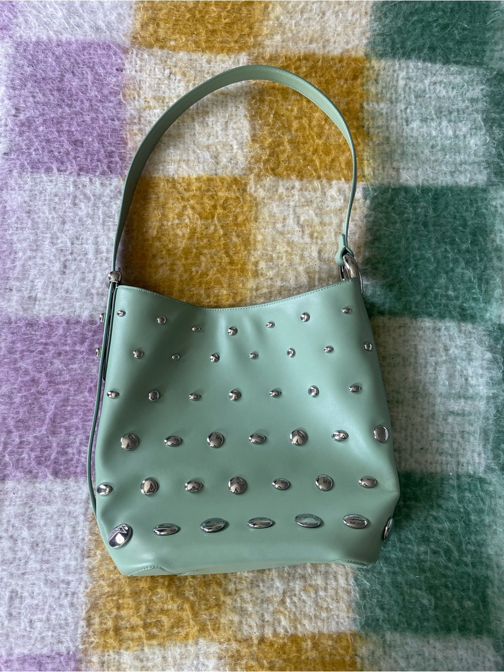 Kate Spade Studded Halo Bucket Bag - Crisp Sage